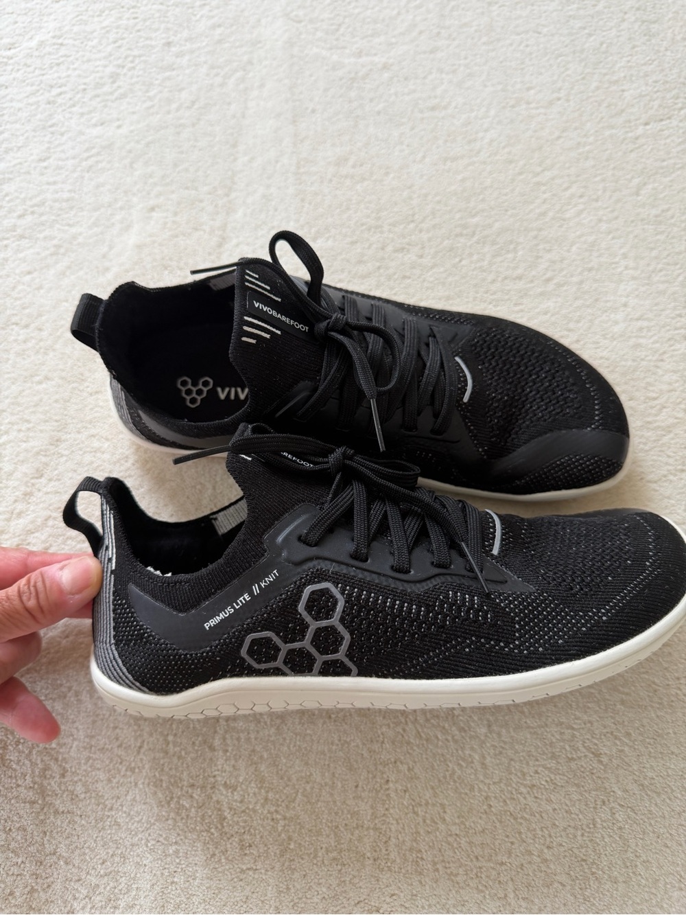 Vivo Barefoot Black Knit Minimalist Women's Sneakers